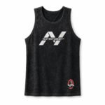 NUTRIYUMMY x Mr. Olympia Acid Wash Tank Top – Faded Black Edition (Medium)