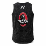 NUTRIYUMMY x Mr. Olympia Acid Wash Tank Top – Faded Black Edition (Medium) - Image 2