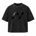 NUTRIYUMMY x Mr. Olympia Acid Wash T-Shirt – Faded Black Edition (XLarge)