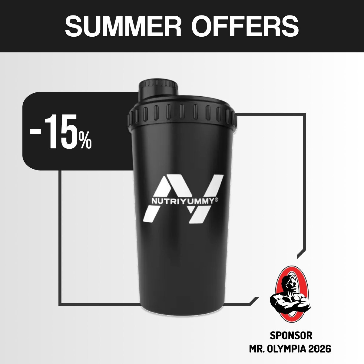 shaker-b NUTRIYUMMY SHAKER BLACK 700ml - Image 1